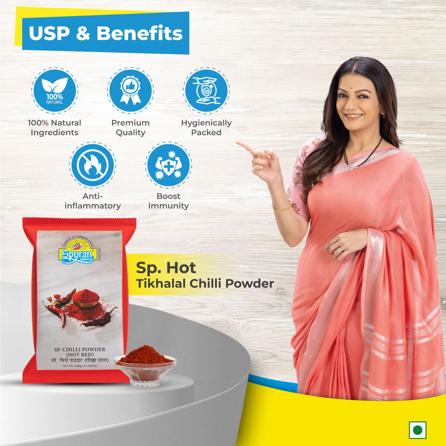 Chilli/Marcha Powder Hot Red